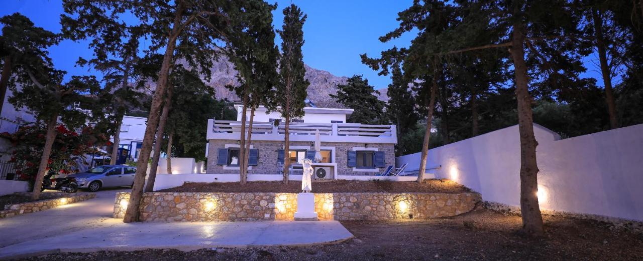 Marialenas House - Stone House At Myrties Beach Kalymnos Bagian luar foto