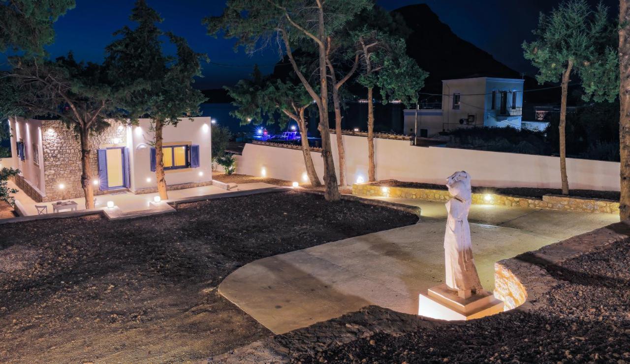 Marialenas House - Stone House At Myrties Beach Kalymnos Bagian luar foto