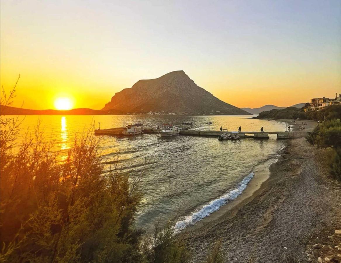Marialenas House - Stone House At Myrties Beach Kalymnos Bagian luar foto