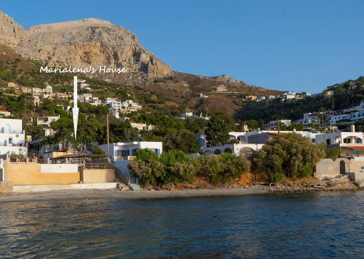 Marialenas House - Stone House At Myrties Beach Kalymnos Bagian luar foto