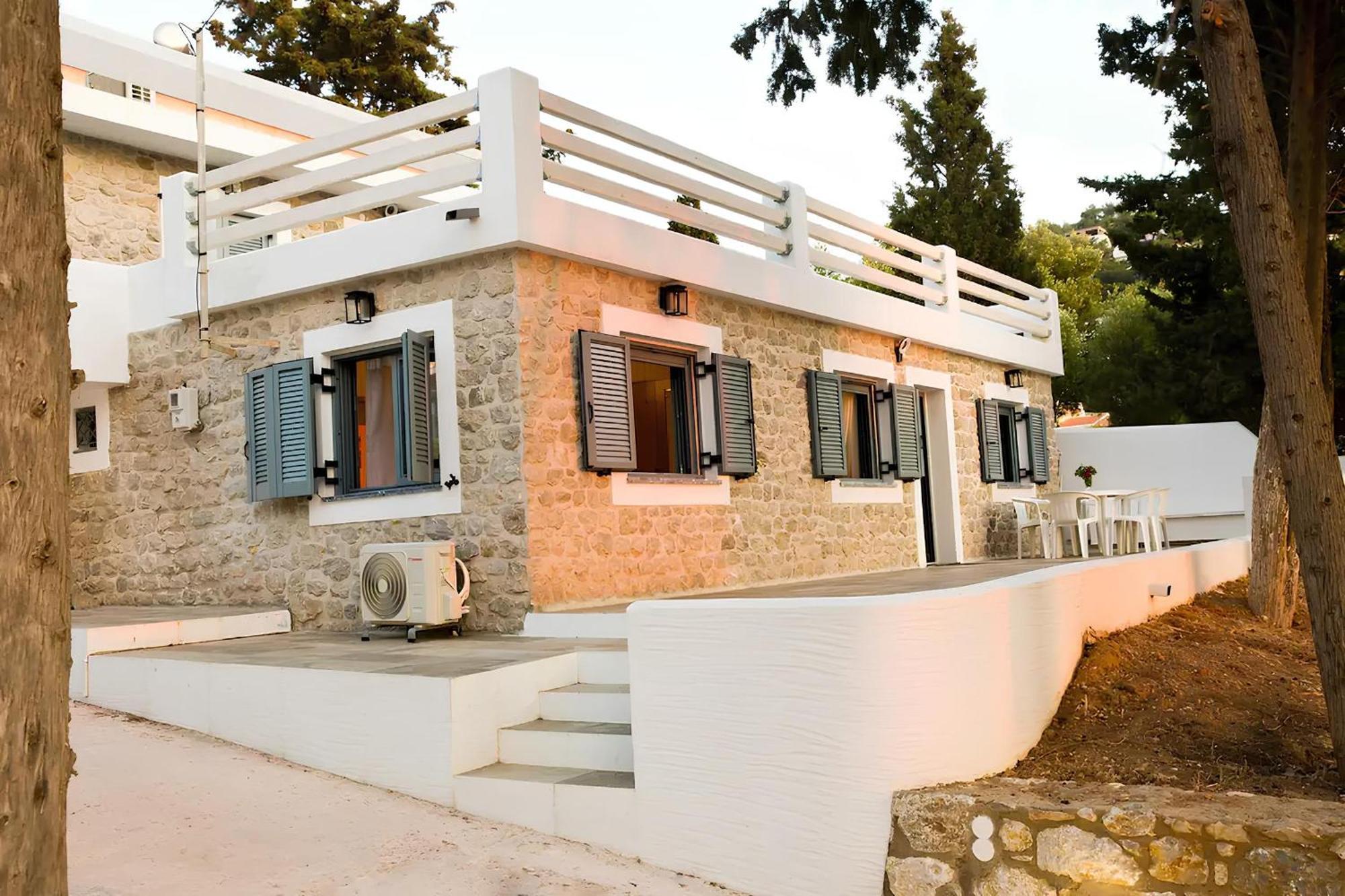 Marialenas House - Stone House At Myrties Beach Kalymnos Bagian luar foto